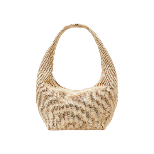 COS Mini Raffia Sling Bag Beige