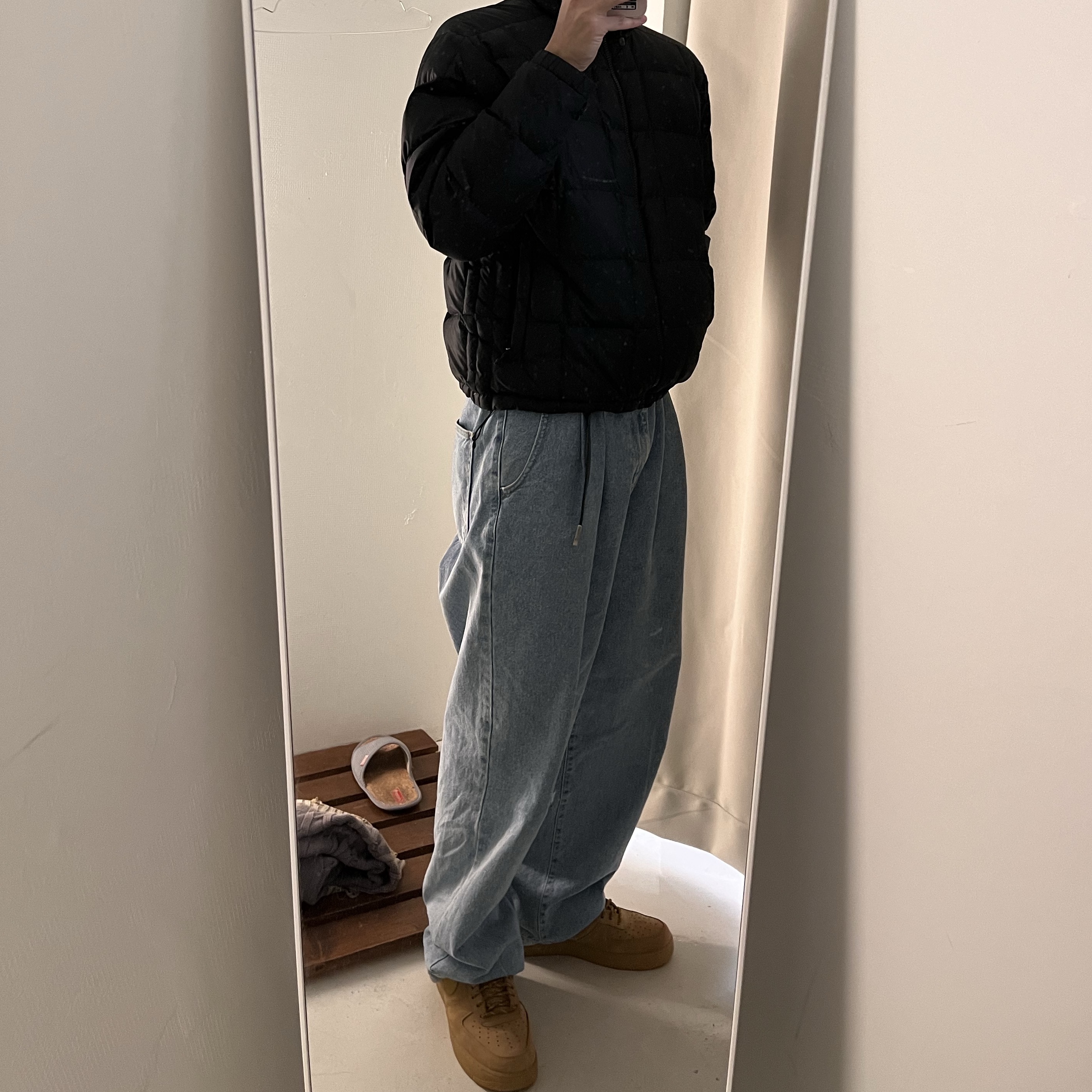 Nike Air Force 1 '07 WB Flax 착용 스타일 - 1