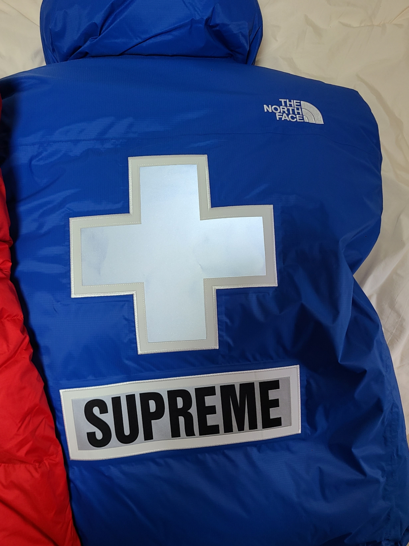 Supreme x The North Face Summit Series Rescue Baltoro Jacket Blue - 22SS 착용 스타일