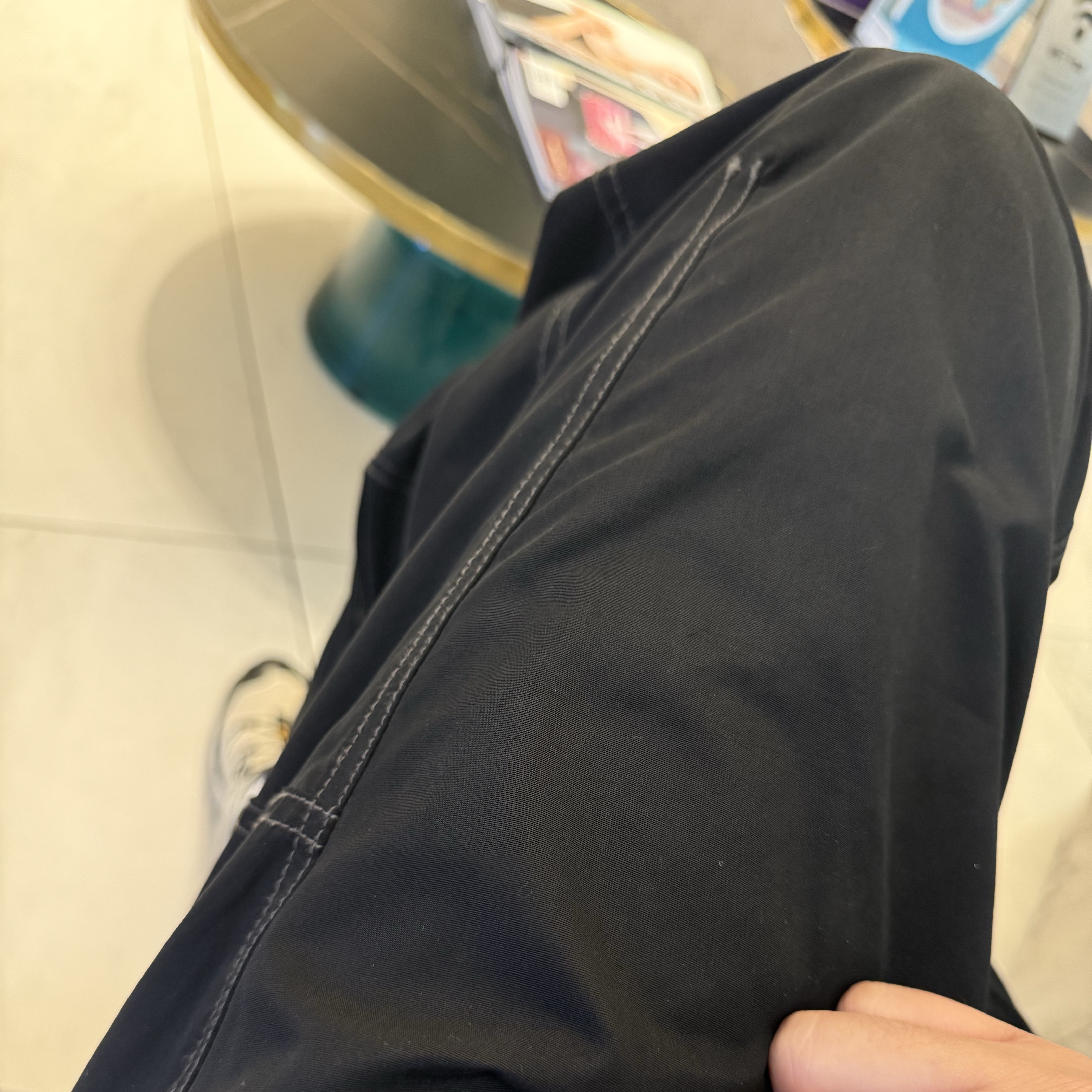 Salomon x SNS XT-6 GTX Almond Milk Seagrass, Supreme Hanes Crew Socks White (4 Pack) 착용 스타일 - 2