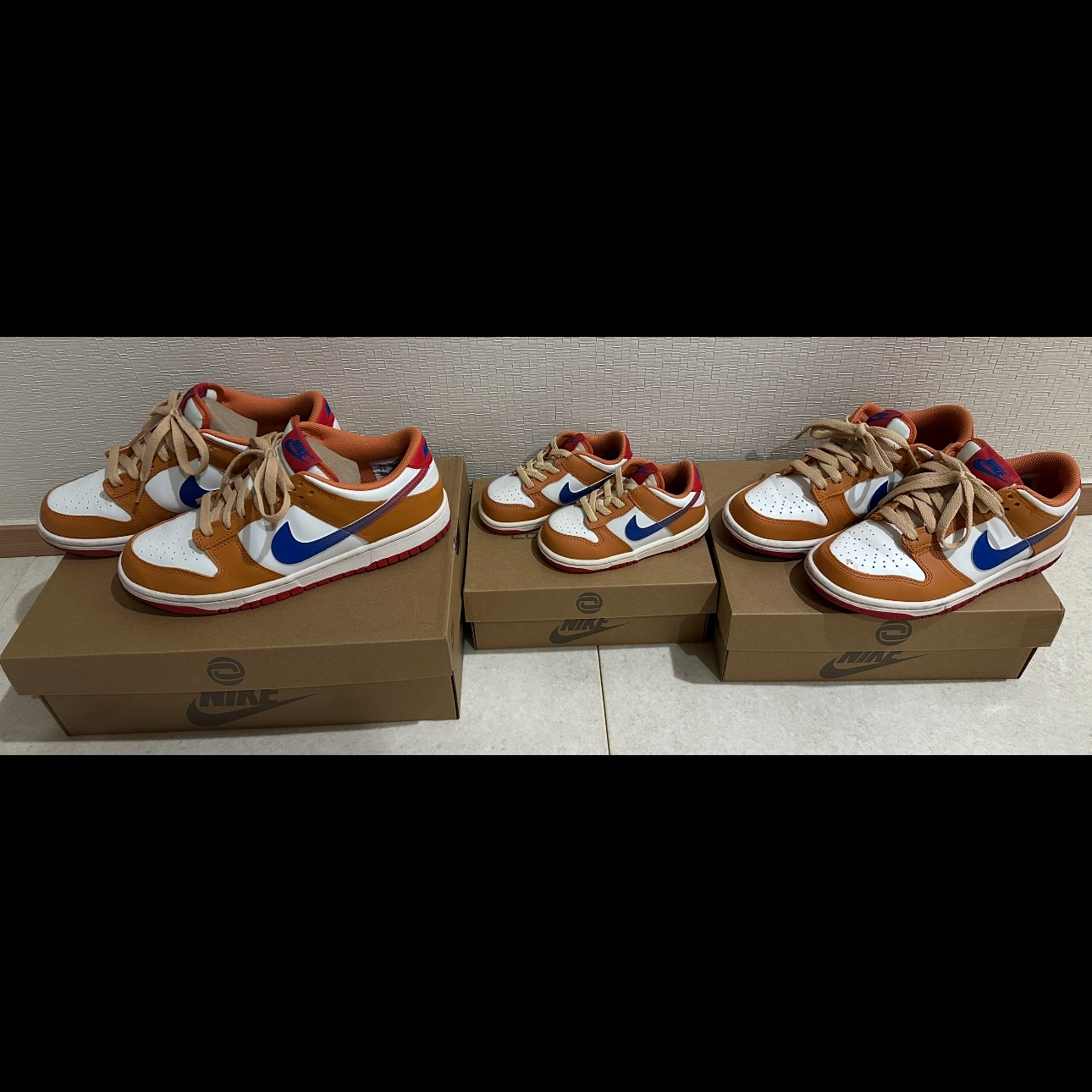 (GS) Nike Dunk Low Hot Curry and Game Royal, (TD) Nike Dunk Low Hot Curry and Game Royal 착용 스타일 - 2