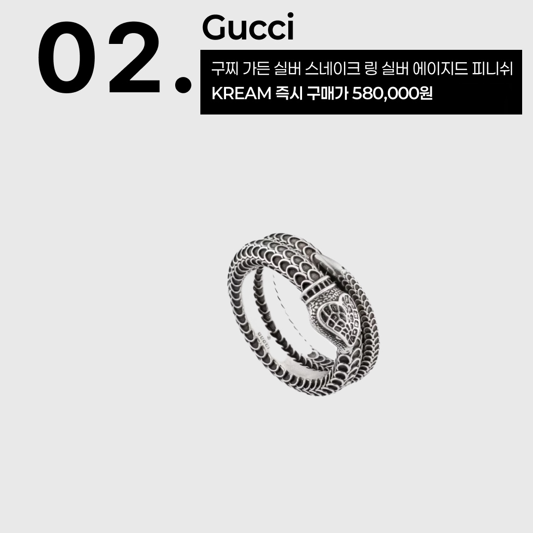 Palace Snake 6-Panel Black - 22SS, Gucci Garden Silver Snake Ring Silver Aged Finish 착용 스타일 - 3