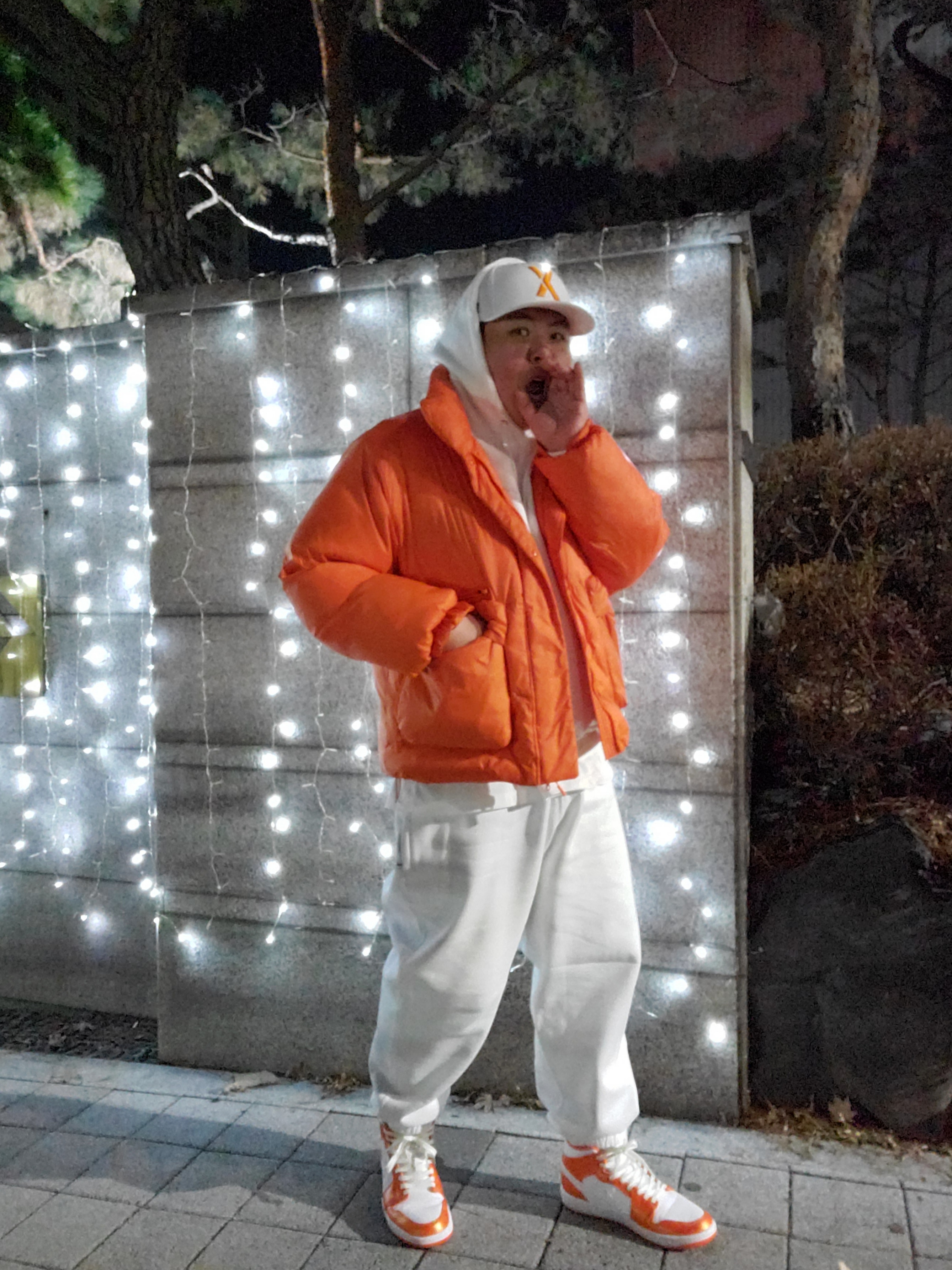 Nike NRG Solo Swoosh Fleece Hoodie Summit White - Asia, Nike NRG Solo Swoosh Fleece Pants Summit White - Asia 착용 스타일