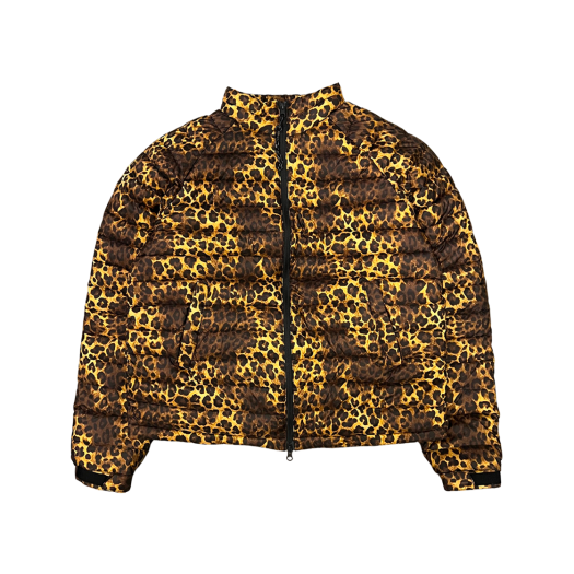 24FWUMCASPL Undermycar 24FW Hommage Embraced Aviator Slim Puffer Jacket - Leopard