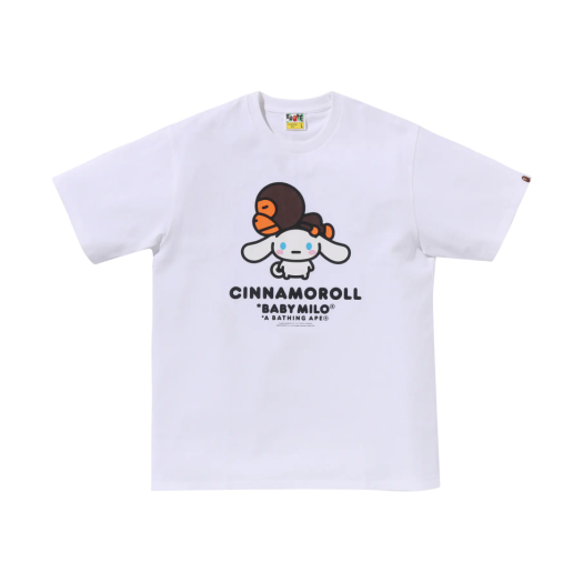 베이프 베이비 마일로 x 산리오 캐릭터 티셔츠 #1 화이트 | BAPE | KREAM