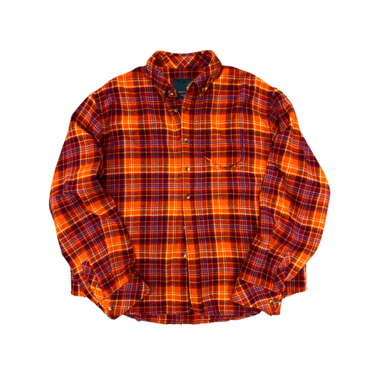 24FWUMCZFSS Undermycar 24FW Walking Dead'S Zombie Flannel Check Shirts - Sunset