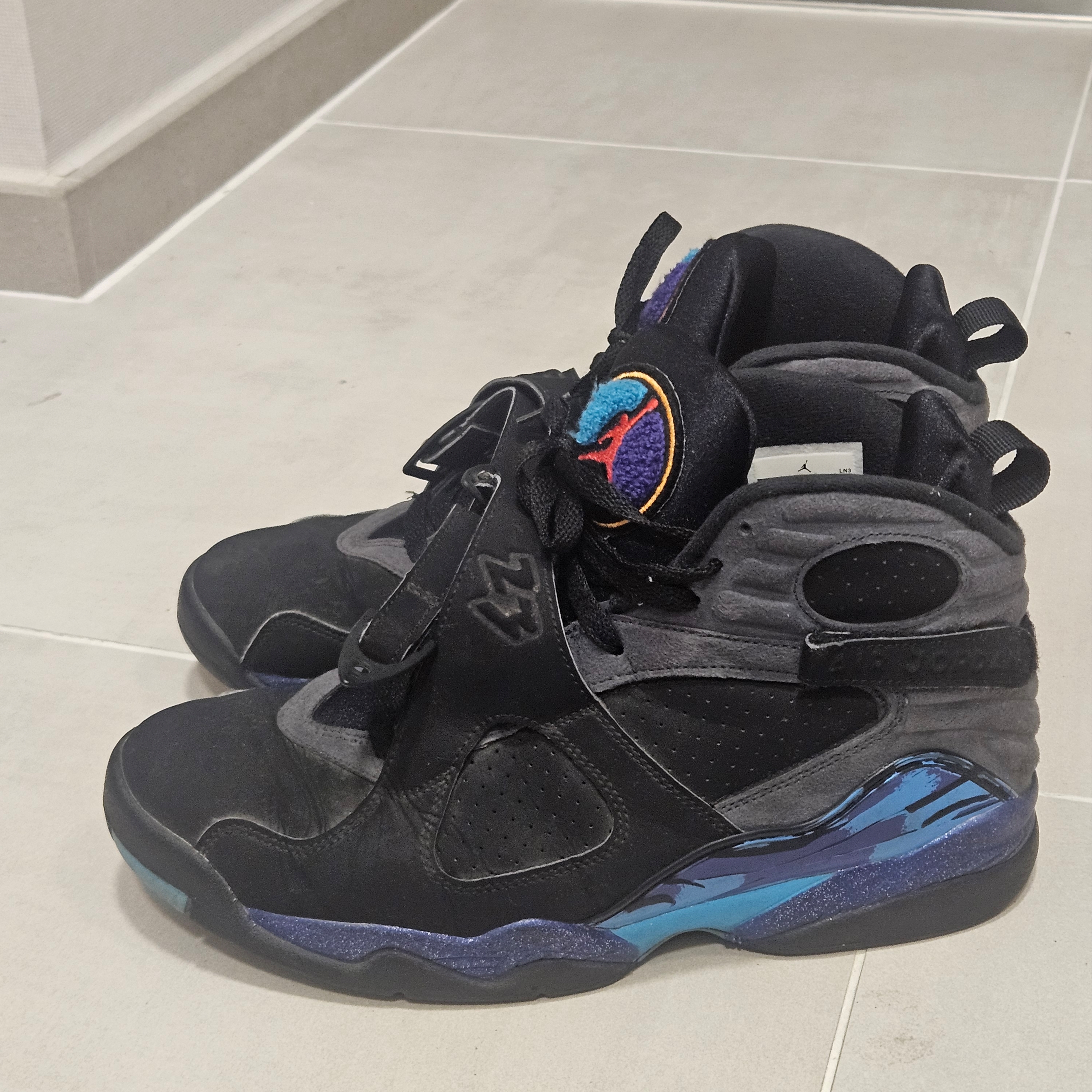 Jordan 8 Retro Aqua 2015 착용 스타일