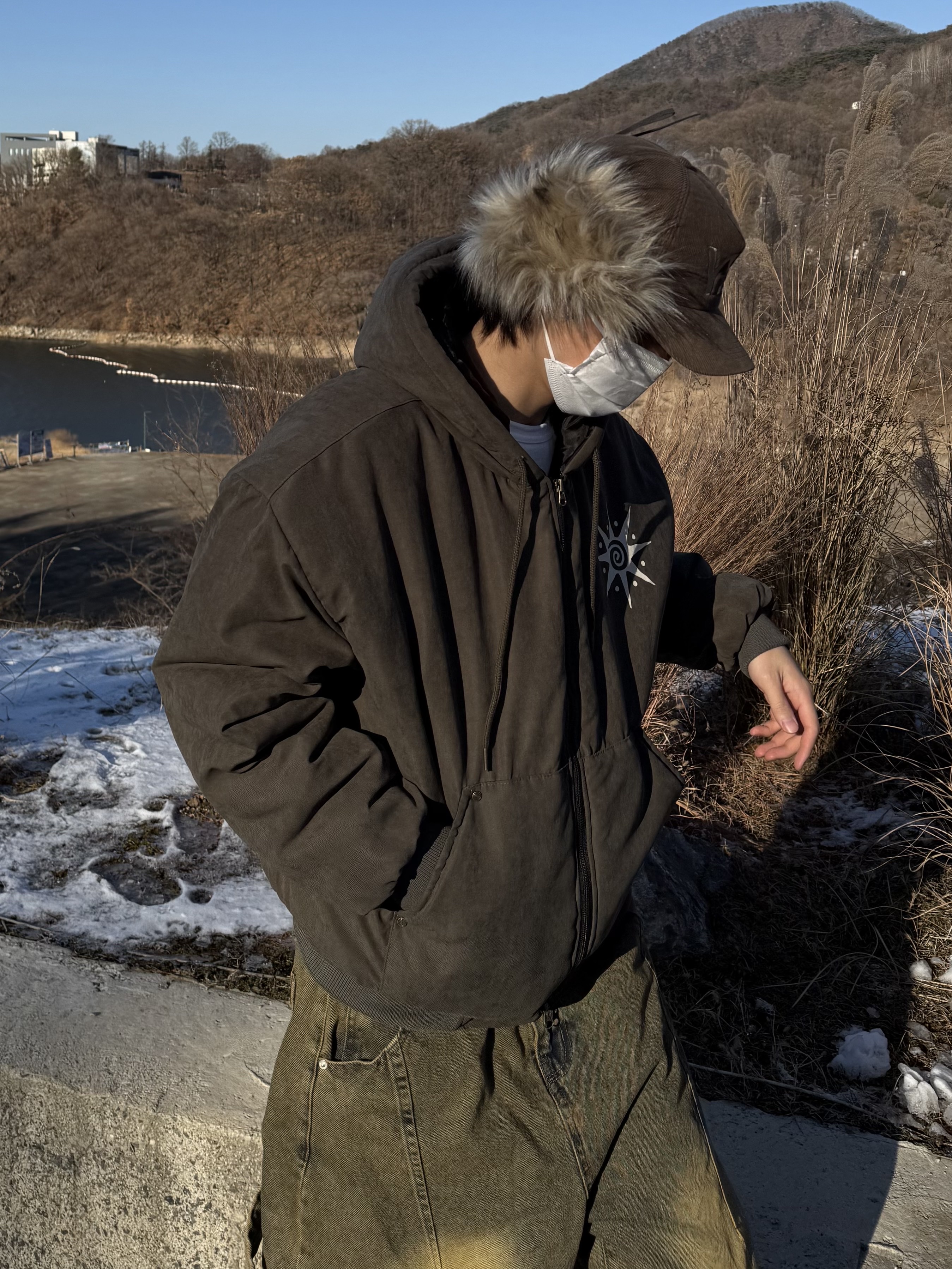 Open Yy Faux Fur Corduroy Earflap Cap Khaki, Balenciaga 3XL Sneakers White Red 착용 스타일 - 3