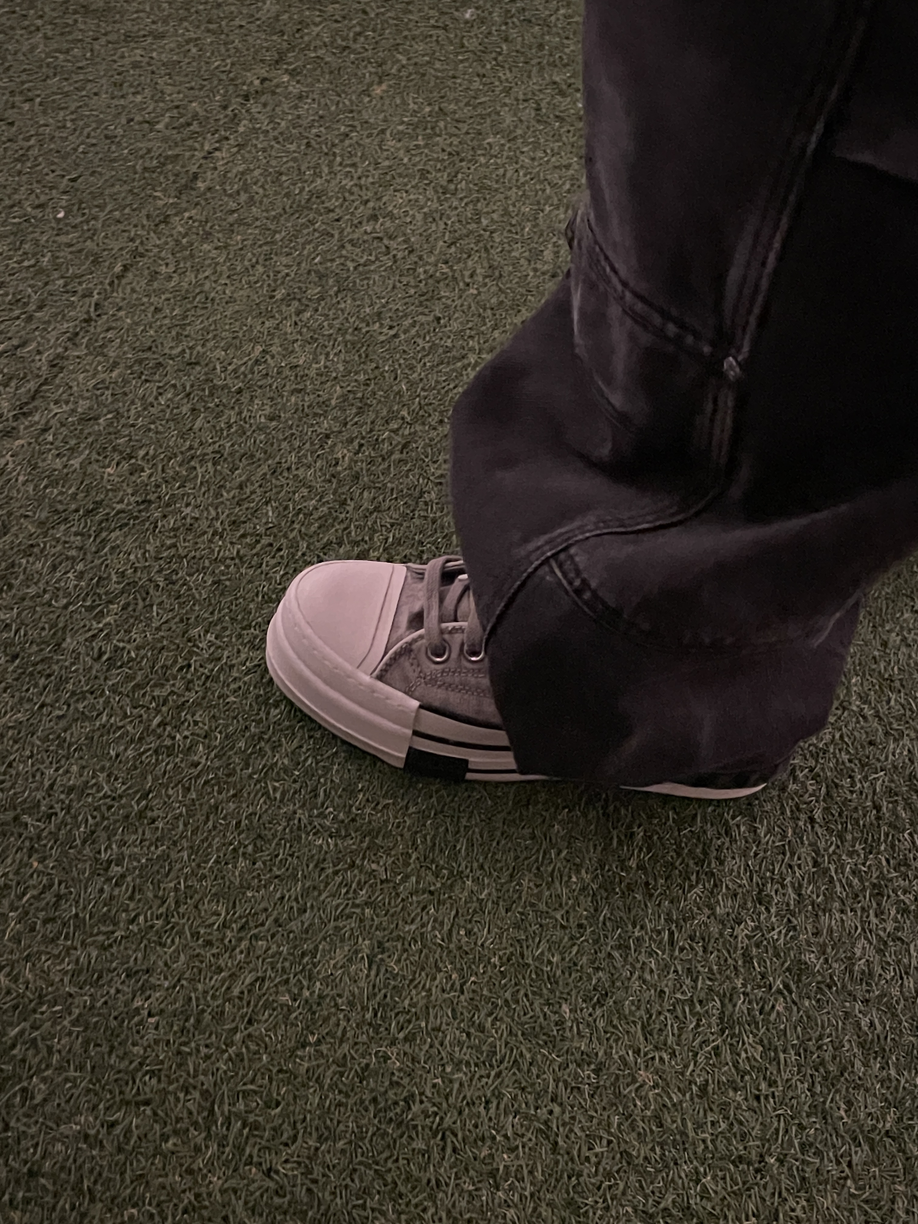 Converse x Drkshdw DBL Drkstar Overdye Chuck 70 Hi Concrete 착용 스타일