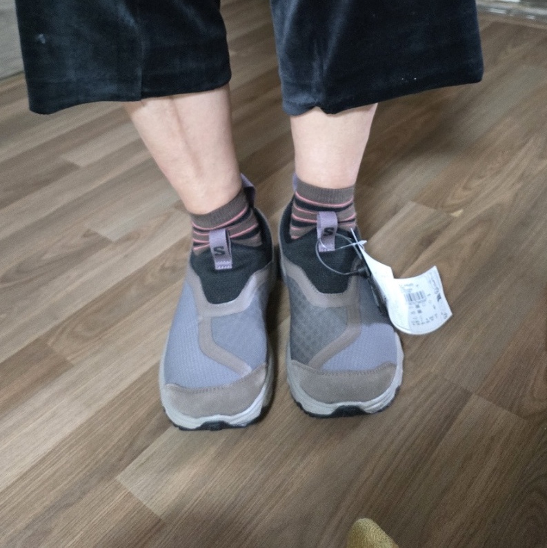 Salomon RX Snug Vintage Khaki 착용 스타일