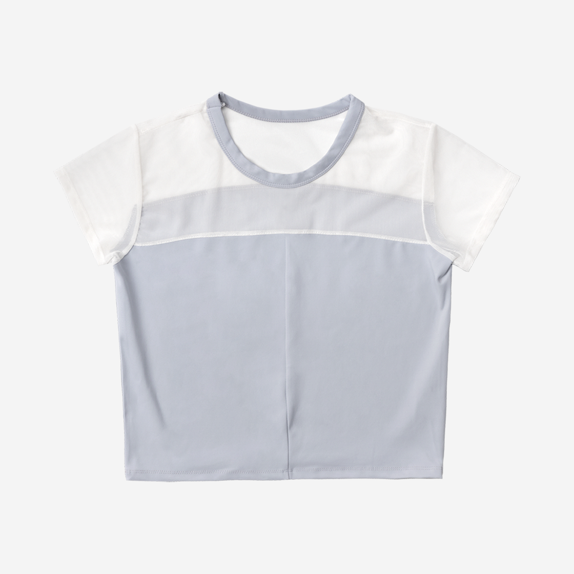 오호스 하프 쉬어 져지 티 그레이(OJOS Half Sheer Jersey T Grey) - 2