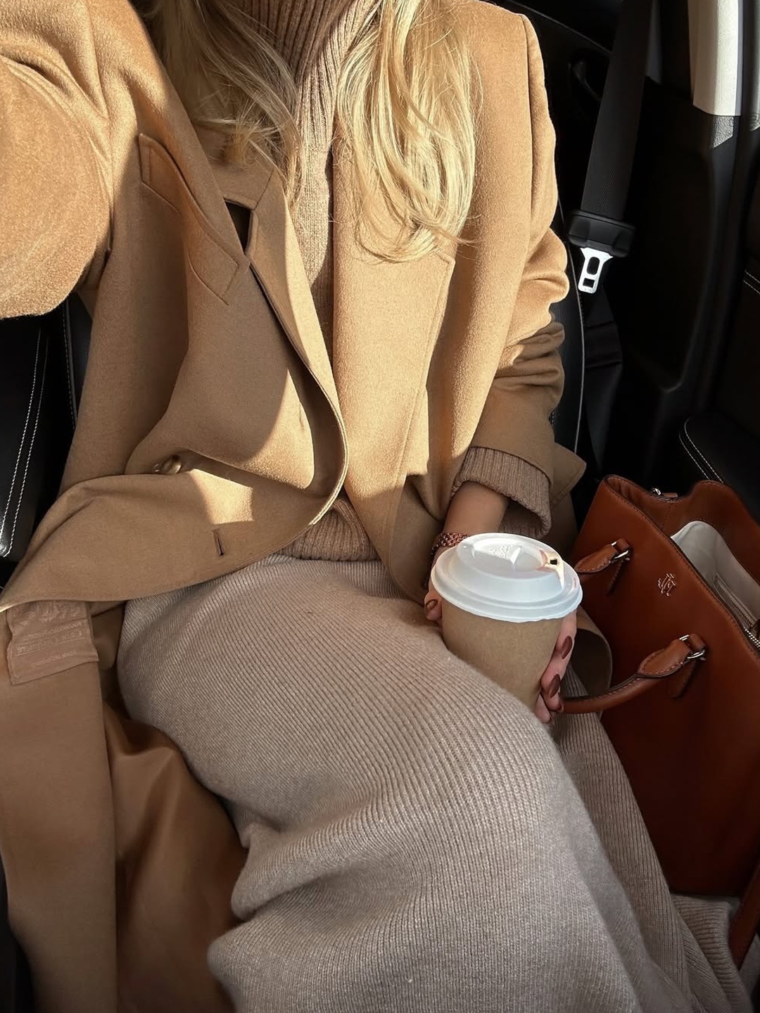 TRUNKPROJECT Knit Skirt Ivory, (W) Auralee Heavy Milano Rib Knit Skirt White 착용 스타일 - 4