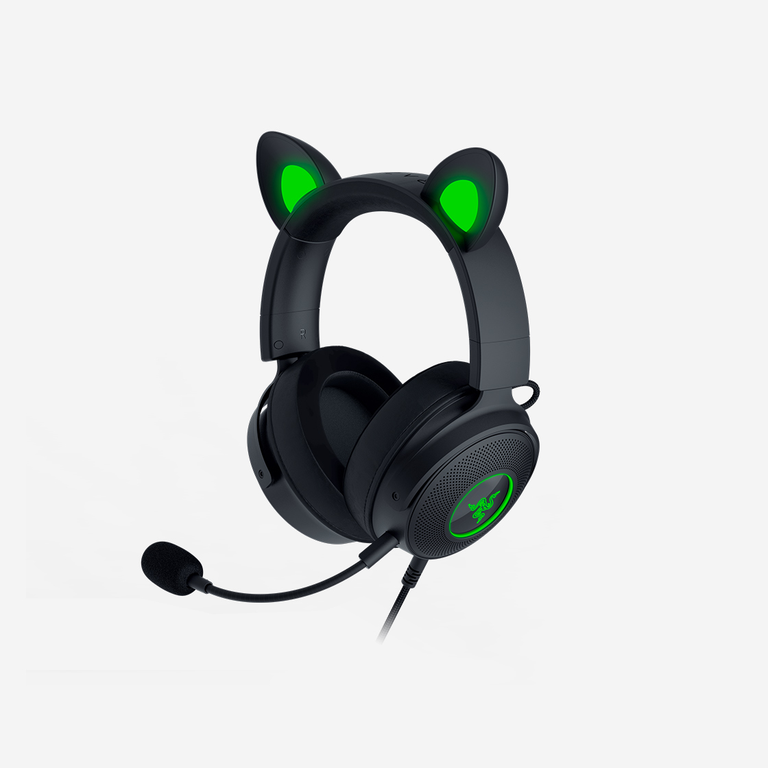 레이저 크라켄 키티 V2 프로 블랙 Kraken Kitty V2 Pro 유선 게이밍 RGB 헤드셋(Razer Kraken Kitty V2 Pro Black) - 3