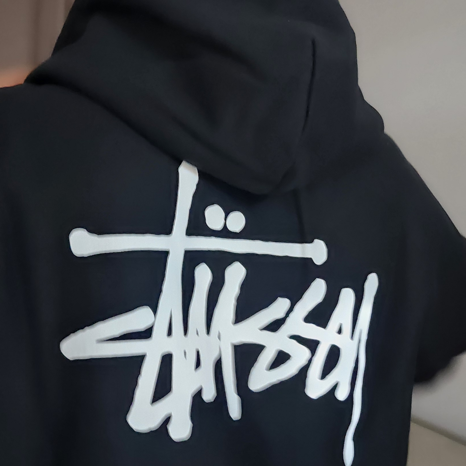 Stussy Basic Zip Hoodie Black 착용 스타일
