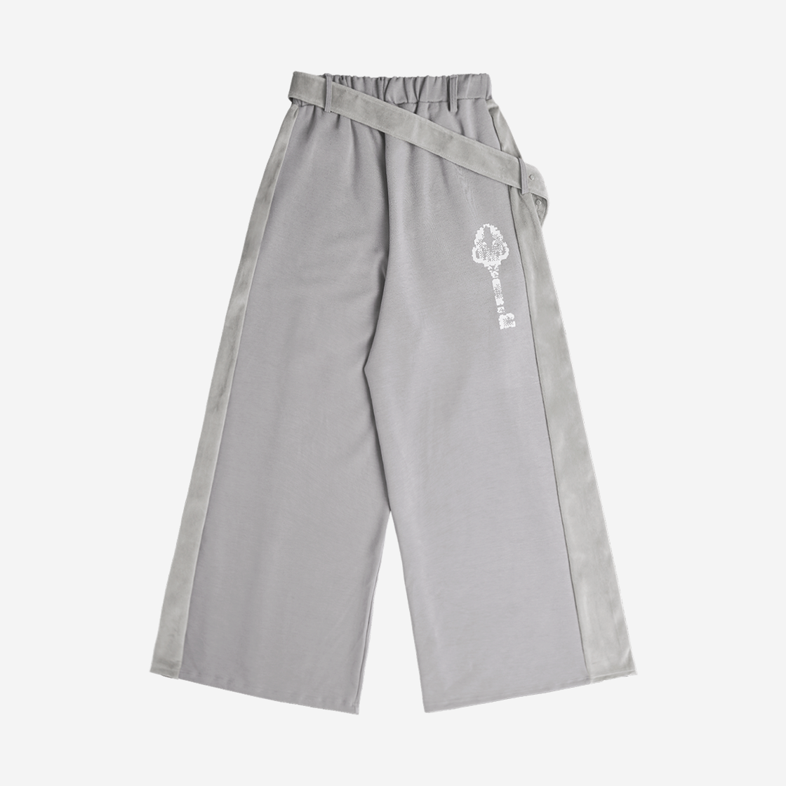 【OJOS】24fw Belt Wide Sweat Pants 오호스 벨트 와이드 스웻 팬츠 그레이 | OJOS | KREAM
