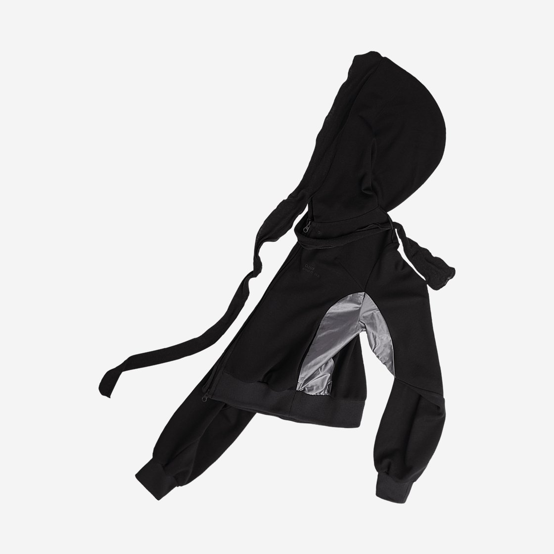 오호스 머플러 복서 크롭 후드 블랙(OJOS Muffler Boxer Crop Hoodie Black) - 3