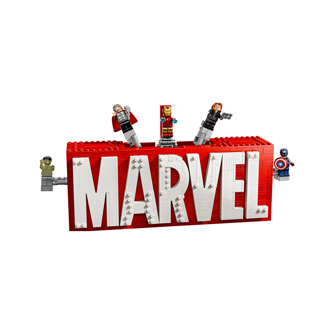 레고 마블 로고와 미니피규어(Lego Marvel Logo & Minifigures)