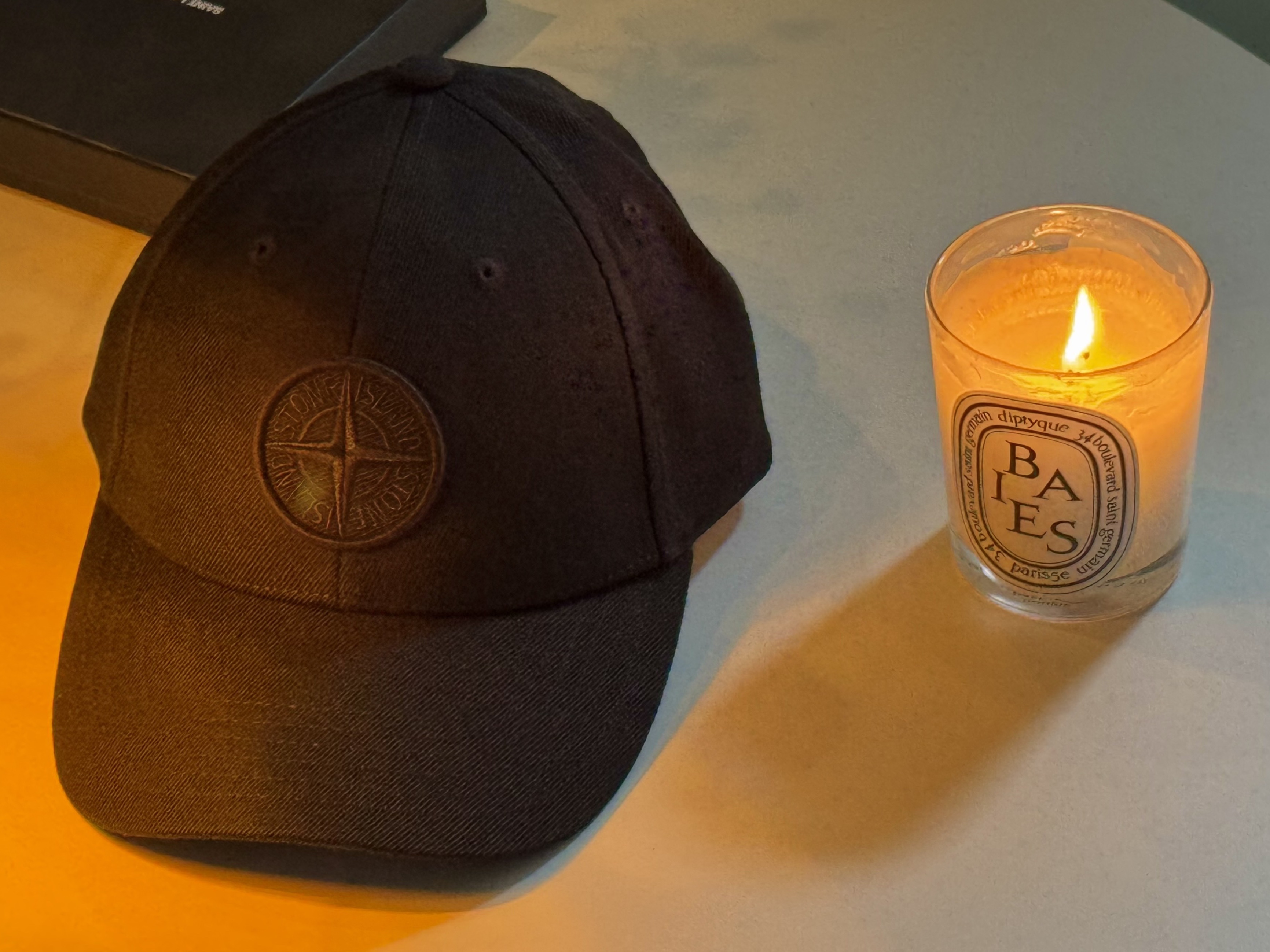 Stone Island 99675 6-Panel Cap Black 착용 스타일 - 3