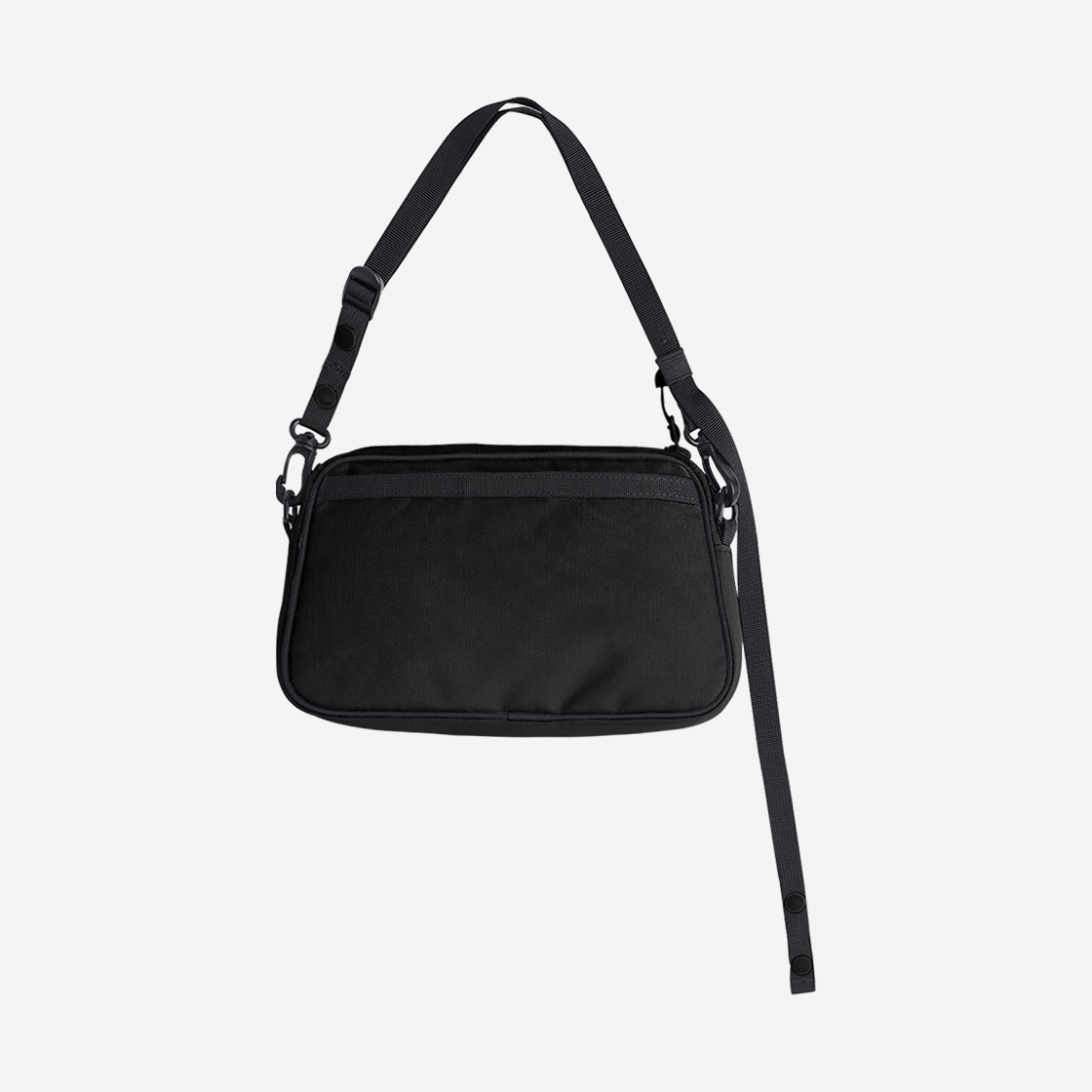 오호스 트래피조이드 나일론 호보 백 블랙(OJOS Trapezoid Nylon Hobo Bag Black) - 4