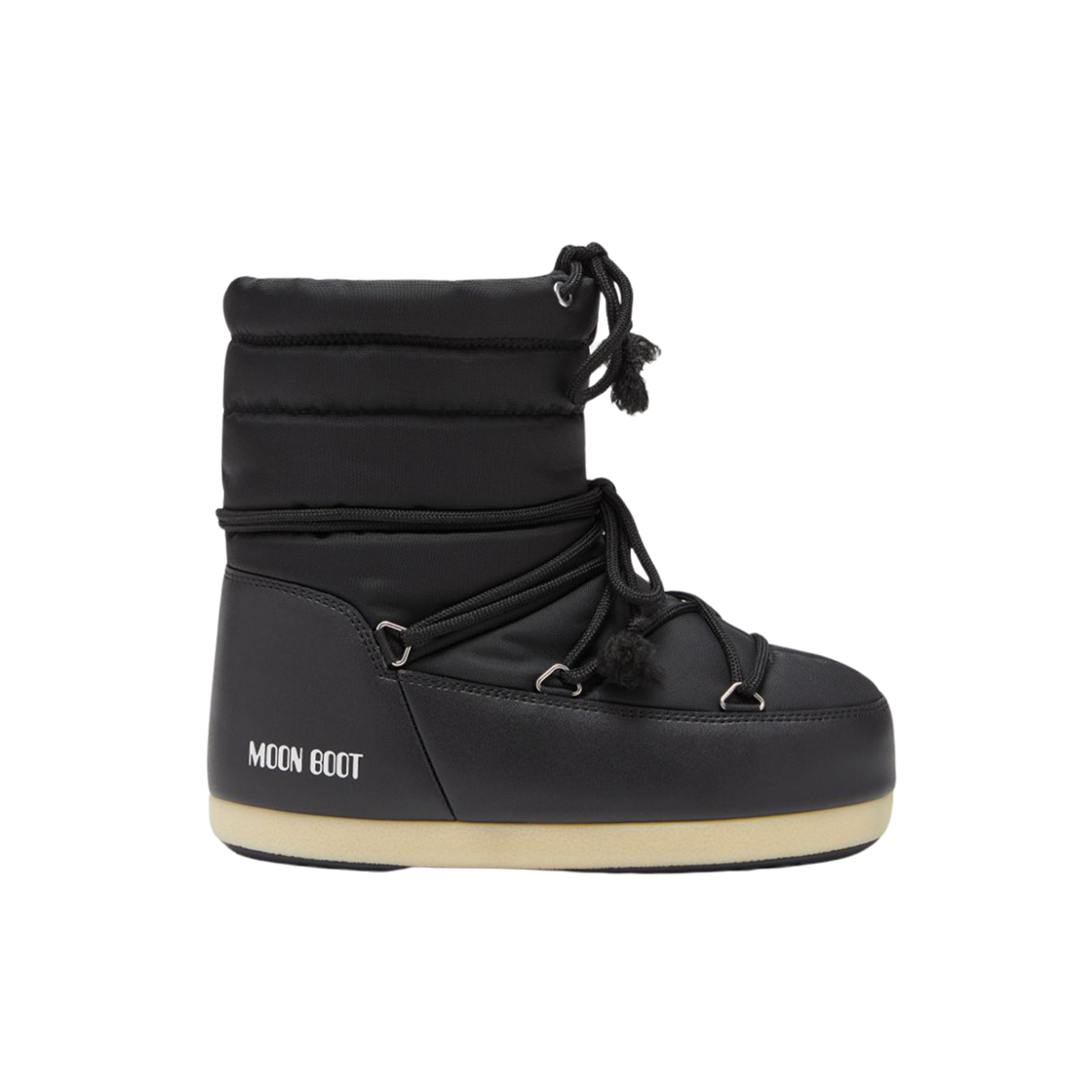 (W) 문부츠 EVX 라이트 로우 나일론 부츠 블랙((W) Moon Boot EVX Light Low Nylon Boots Black)