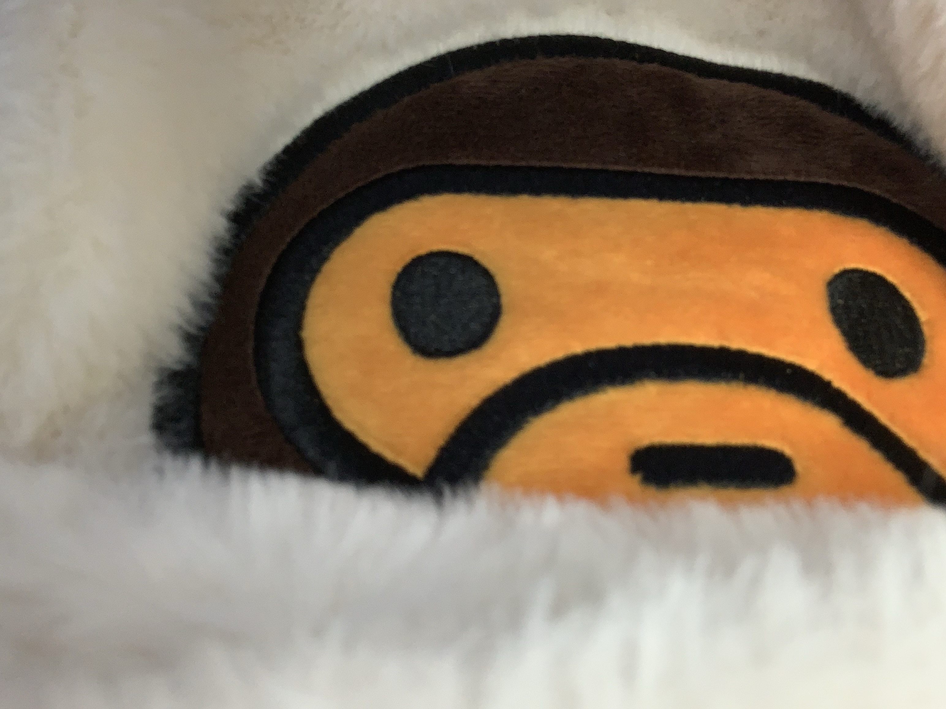 BAPE Baby Milo Fur Backpack Brown 착용 스타일