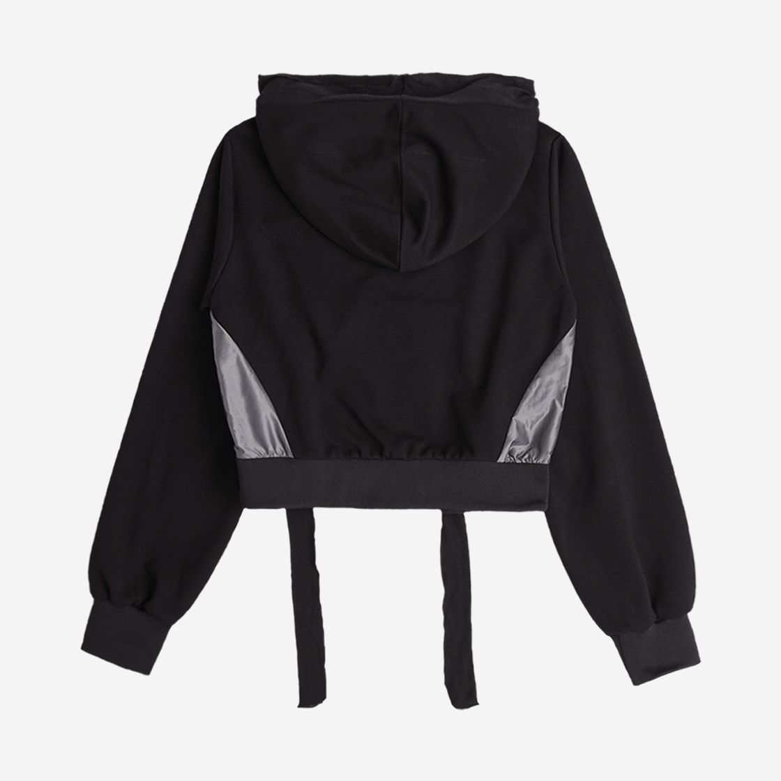 오호스 머플러 복서 크롭 후드 블랙(OJOS Muffler Boxer Crop Hoodie Black) - 2