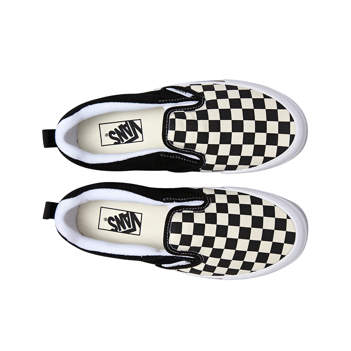 반스 체커보드 뉴 슬립 블랙 화이트(Vans Checkerboard Knu Slip Black White) - 2