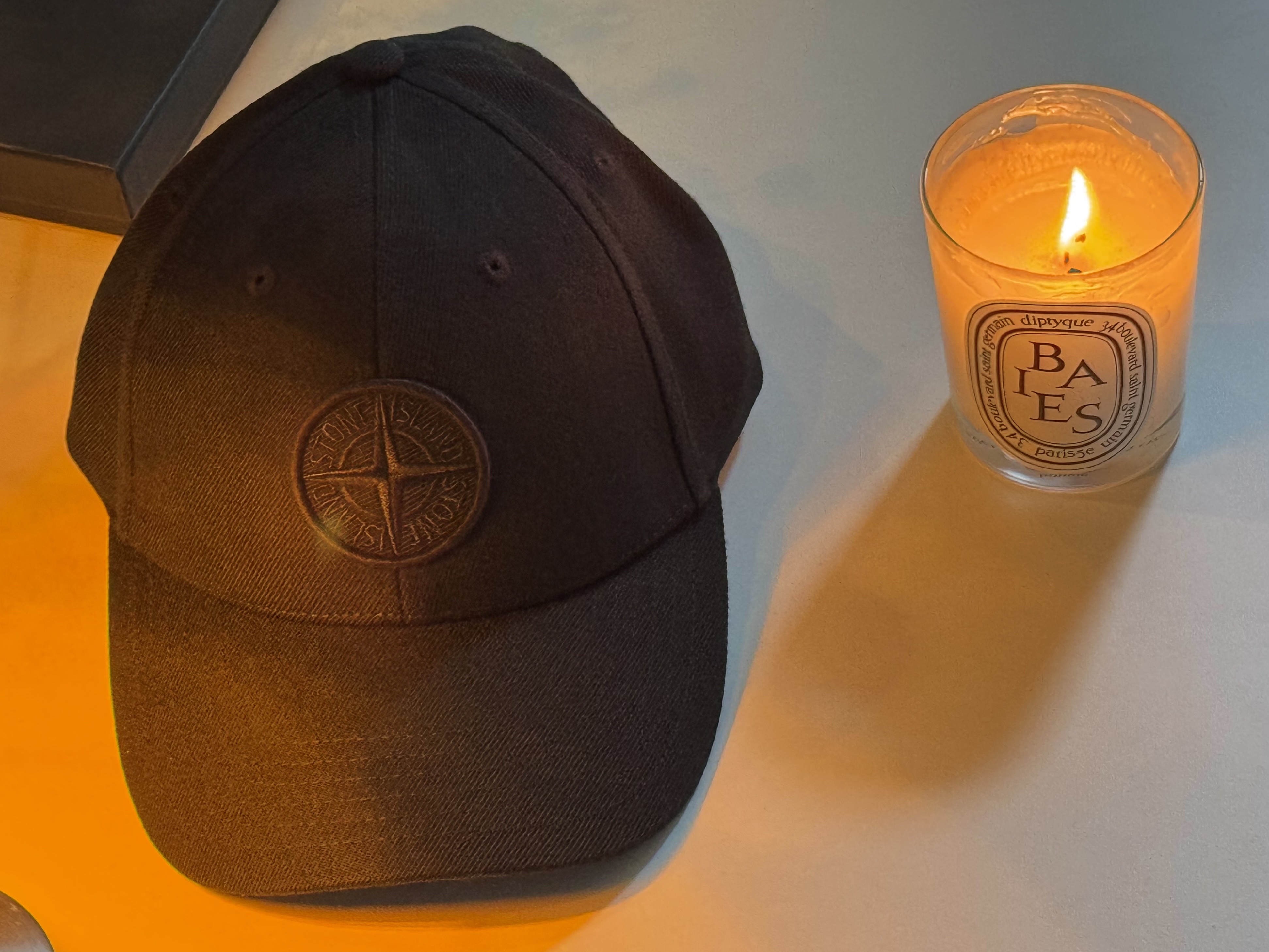 Stone Island 99675 6-Panel Cap Black 착용 스타일 - 1