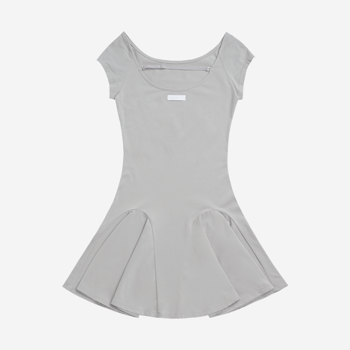 오호스 아이 플루이드 캡슬리브 드레스 01 그레이(OJOS i:e Fluid Capsleeve Dress 01 Grey) - 2