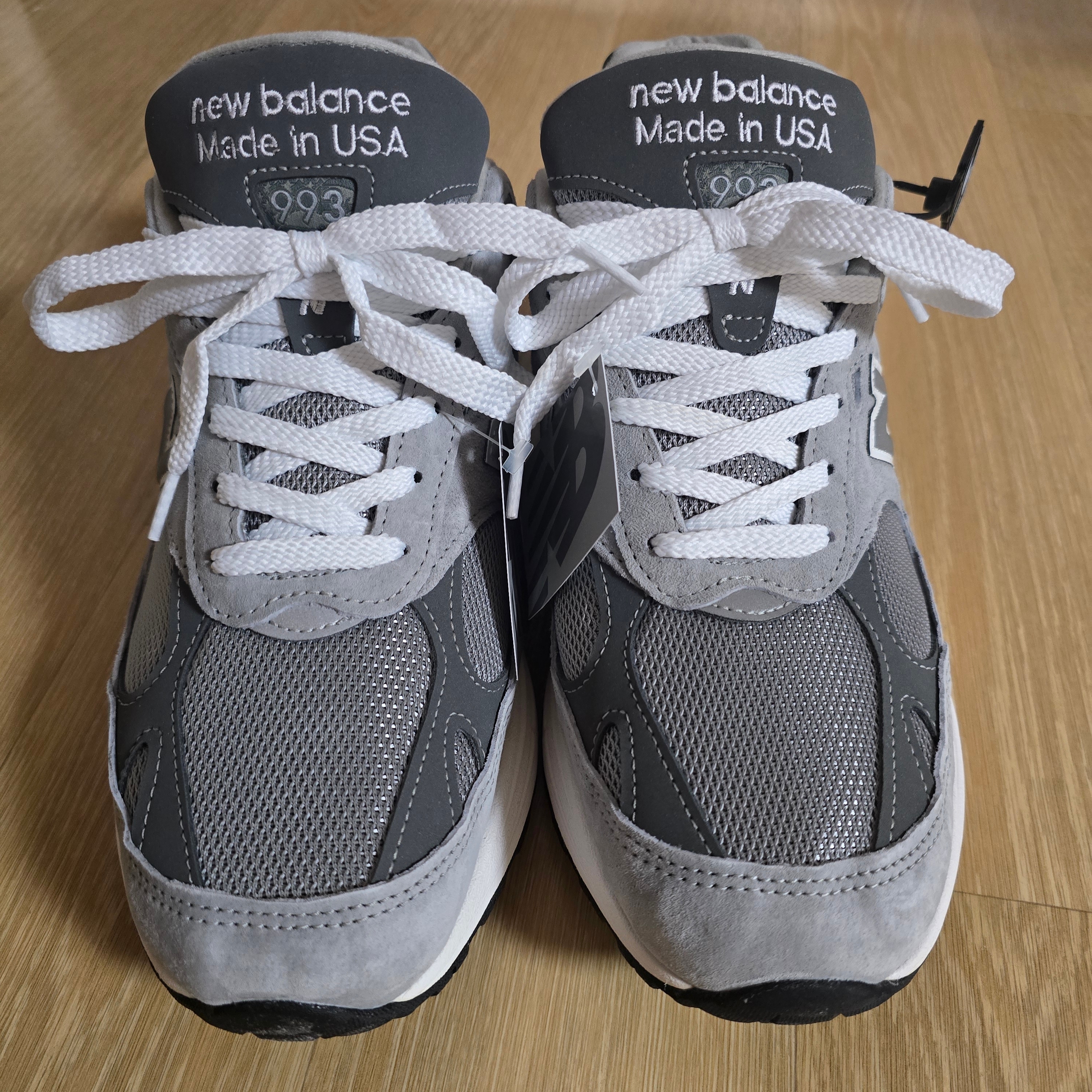 New Balance 993 Made in USA Grey - D Standard 착용 스타일 - 2
