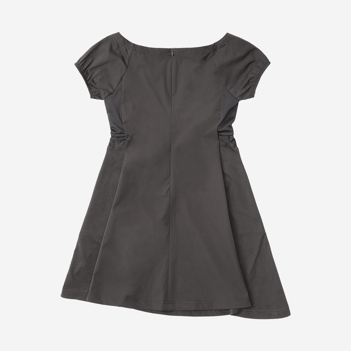 오호스 캡슬리브 슬릿 미니 드레스 차콜(OJOS Capsleeve Slit Mini Dress Charcoal) - 3