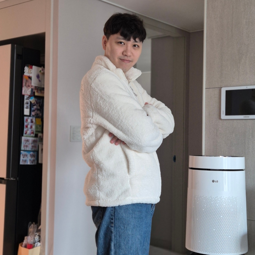 The North Face White Label Comfy Alpha Fleece Zip-Up Cream 착용 스타일 - 2