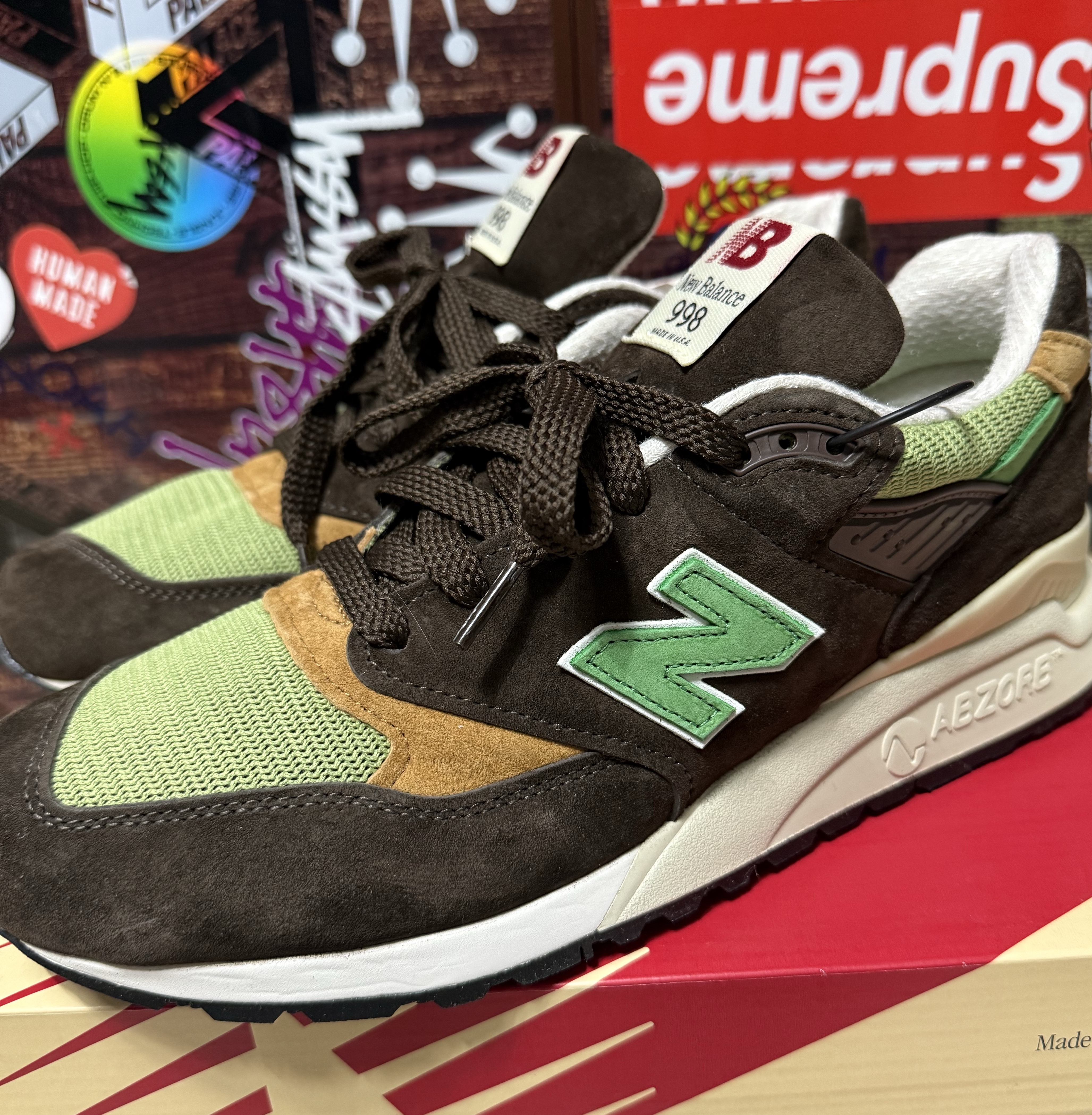 New Balance 998 Made in USA Brown 착용 스타일