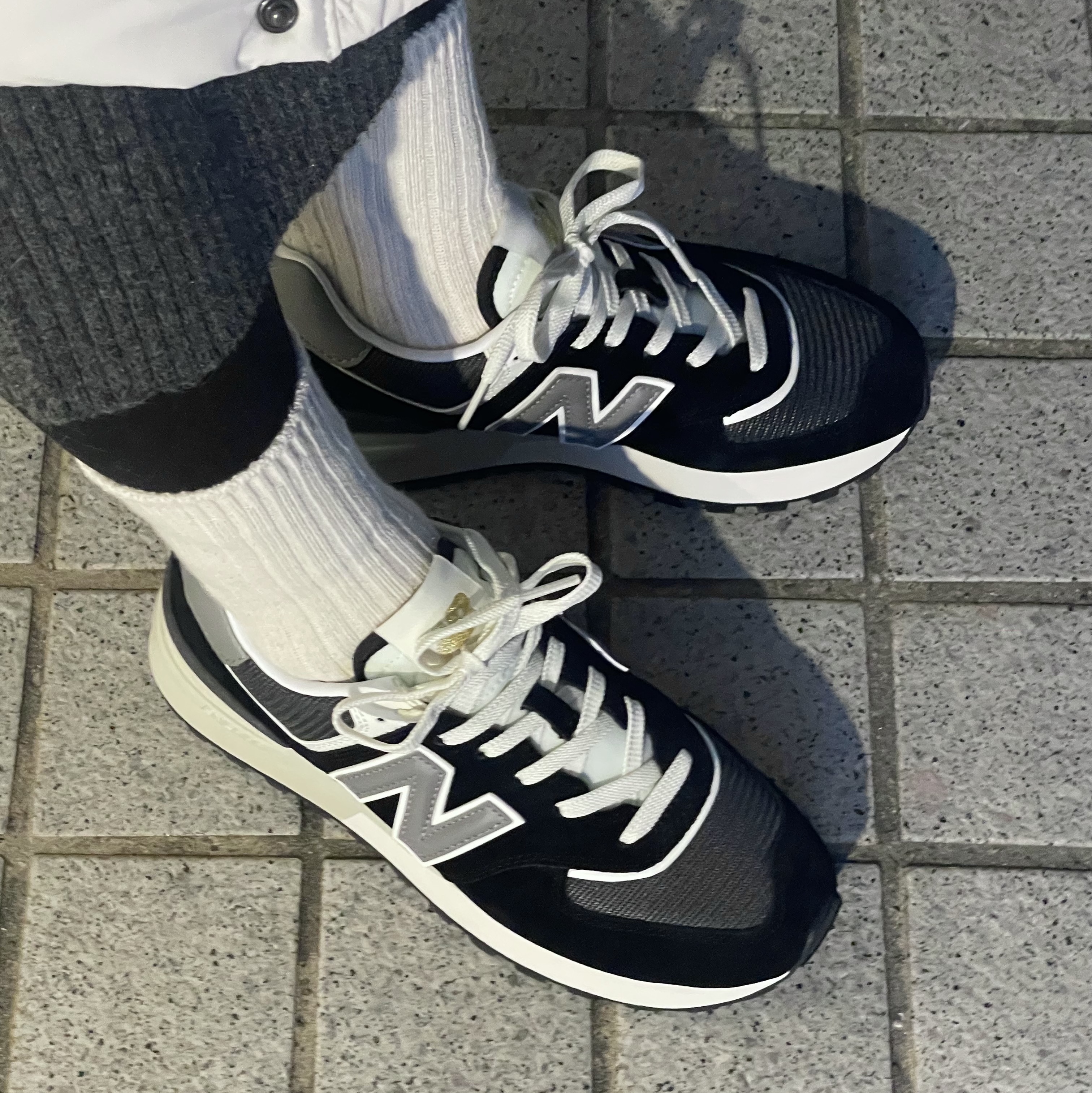 New Balance 574 Legacy Black 착용 스타일