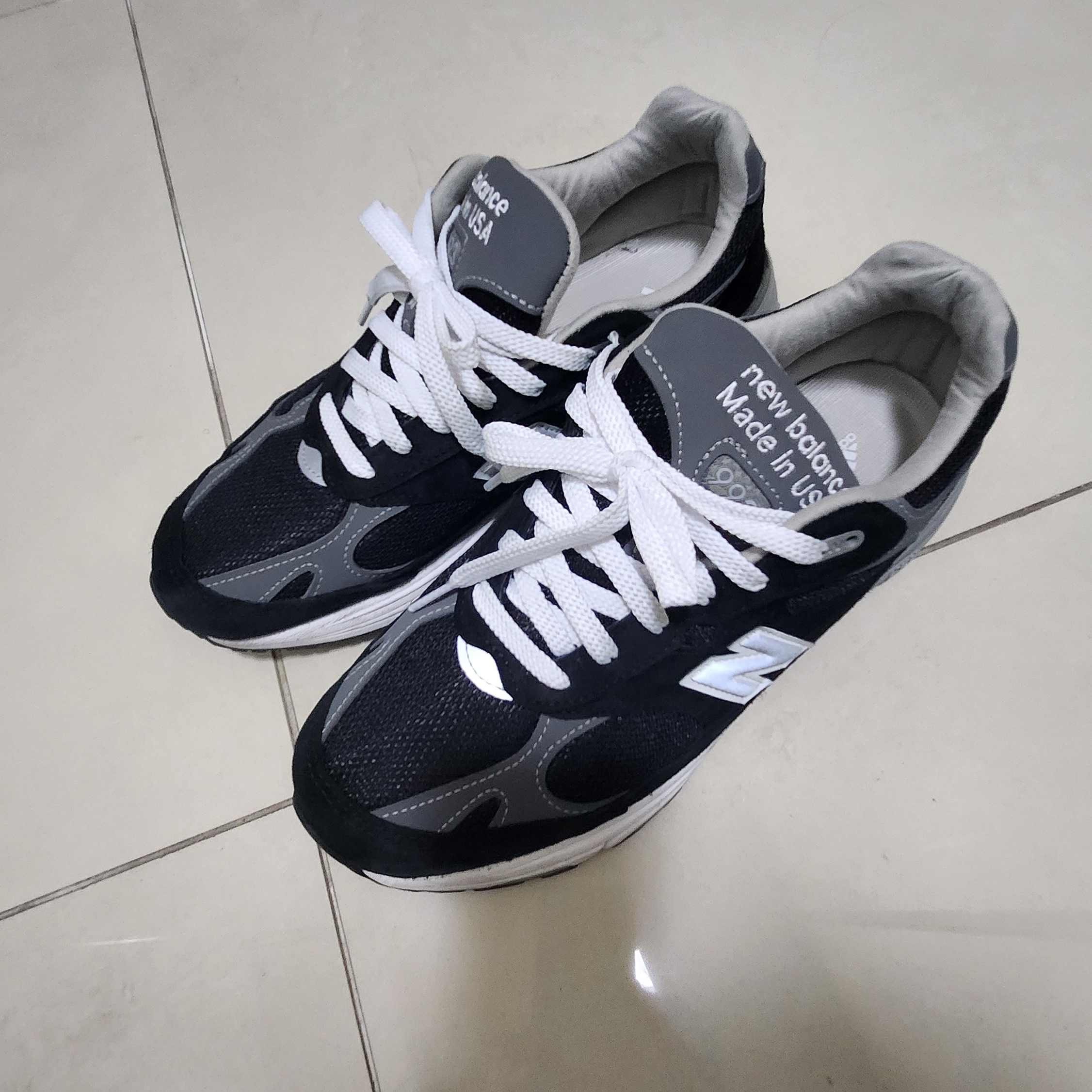 New Balance 993 Made in USA Black - D Standard 착용 스타일