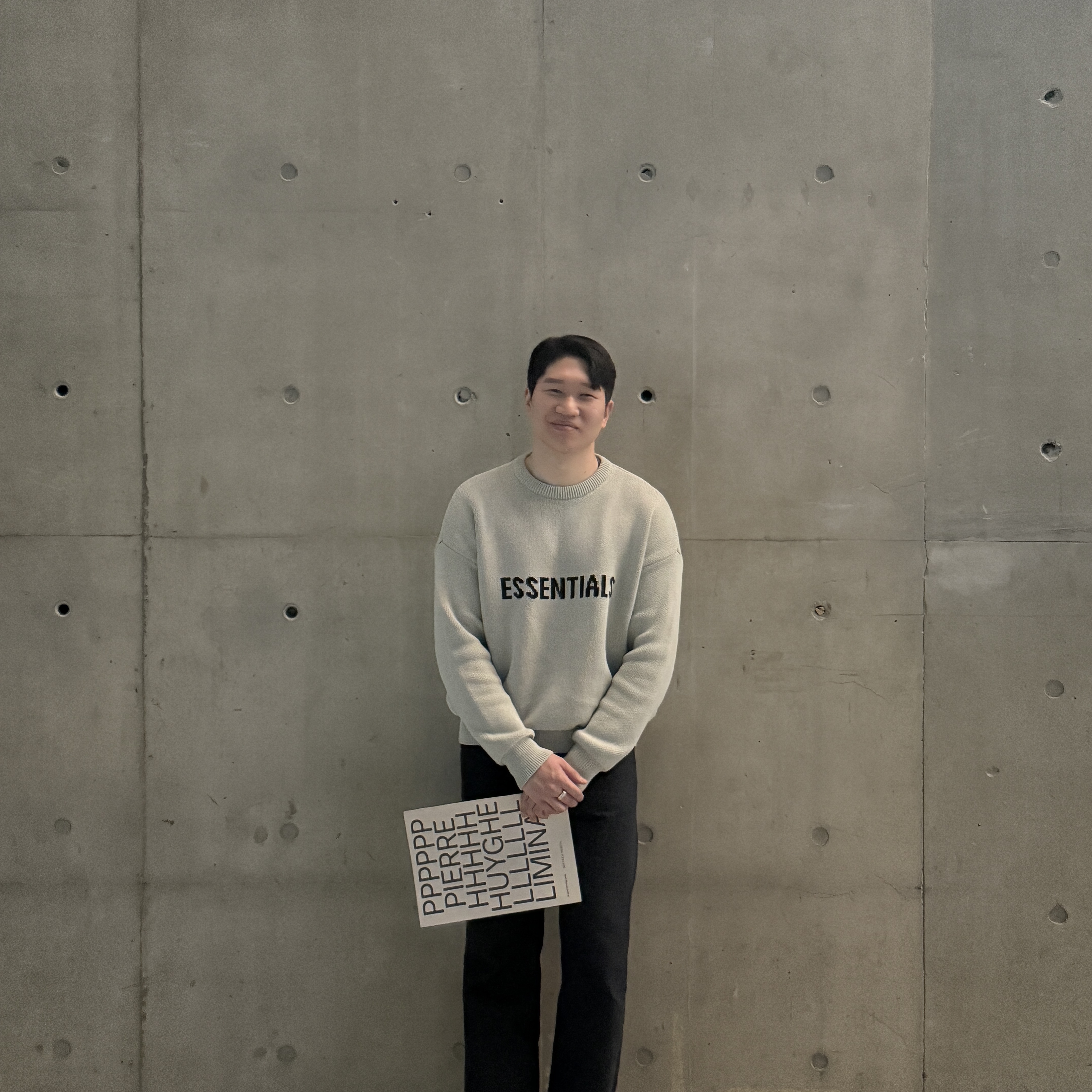 Essentials Knit Pullover Sweater Concrete - Ssense Exclusive 착용 스타일 - 1