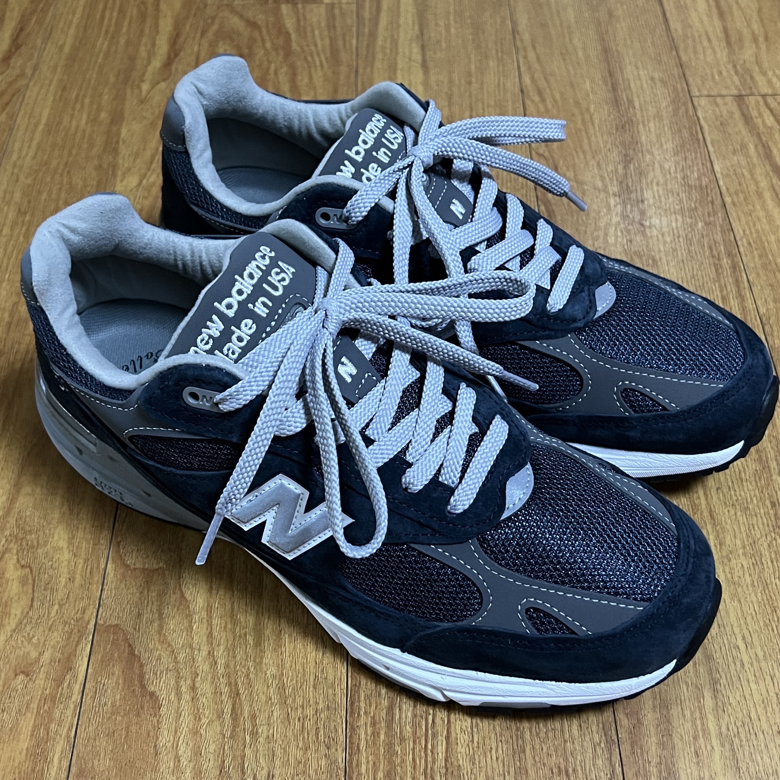 New Balance 993 Made in USA Navy - D Standard 착용 스타일
