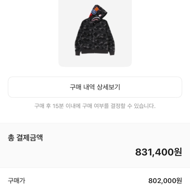 BAPE Color Camo Shark Full Zip Hoodie Black 착용 스타일