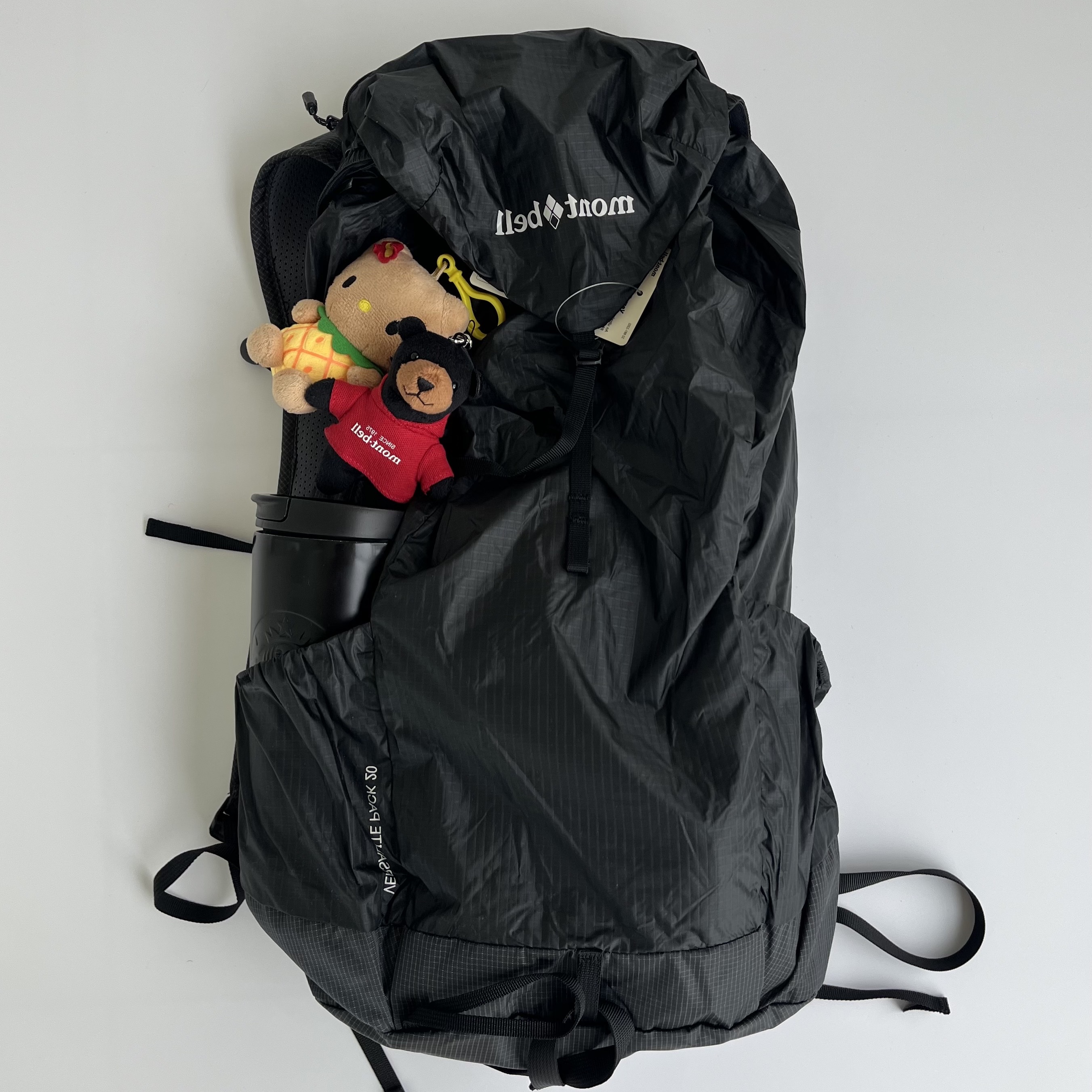 Montbell Versalite Pack 20 Backpack Gunmetal Dark Gray, Montbell Versalite Pack 15 Backpack Gunmetal 착용 스타일 - 1