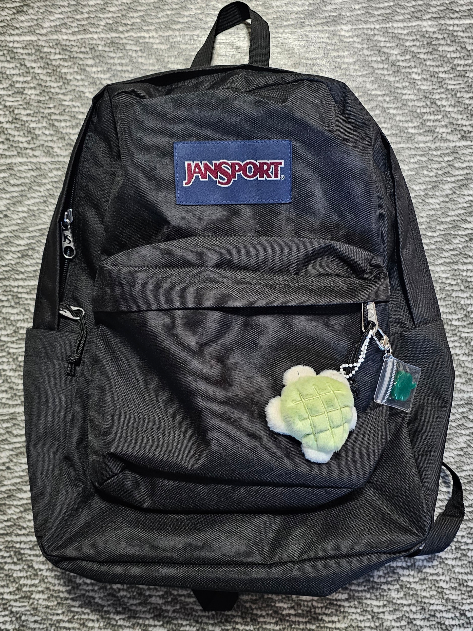 Jansport Superbreak Plus Backpack Black 착용 스타일