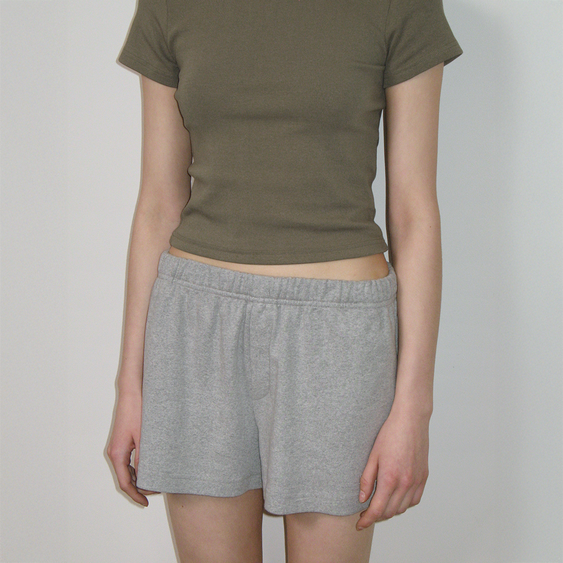 레이지지 데일리 썸머 스웻 쇼츠 그레이(LAZYZ Daily Summer Sweat Shorts Gray) - 3