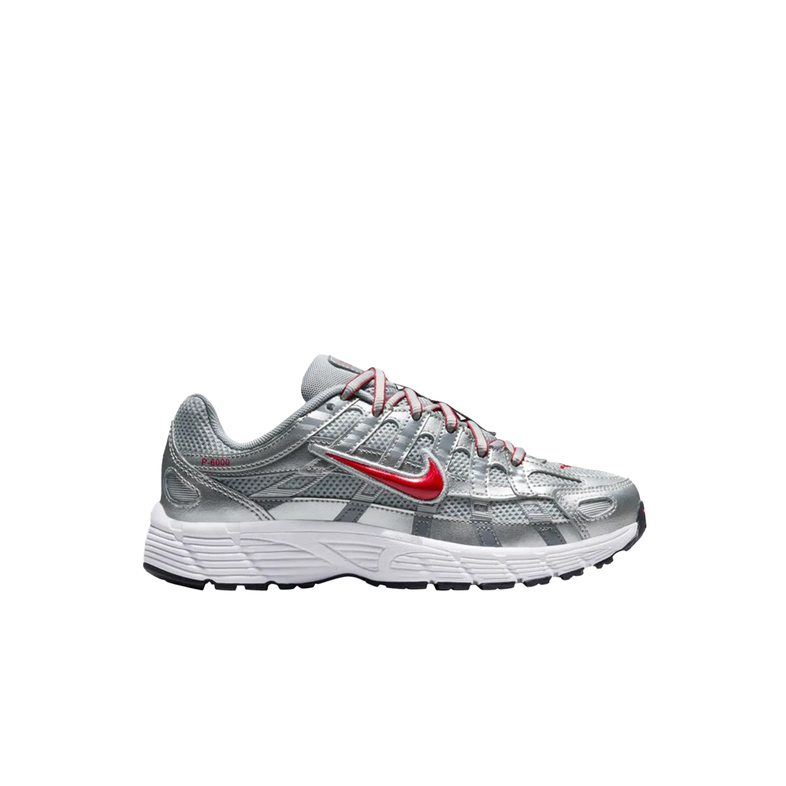 (GS) 나이키 P-6000 메탈릭 실버 플랫 실버((GS) Nike P-6000 Metallic Silver Flat Silver)