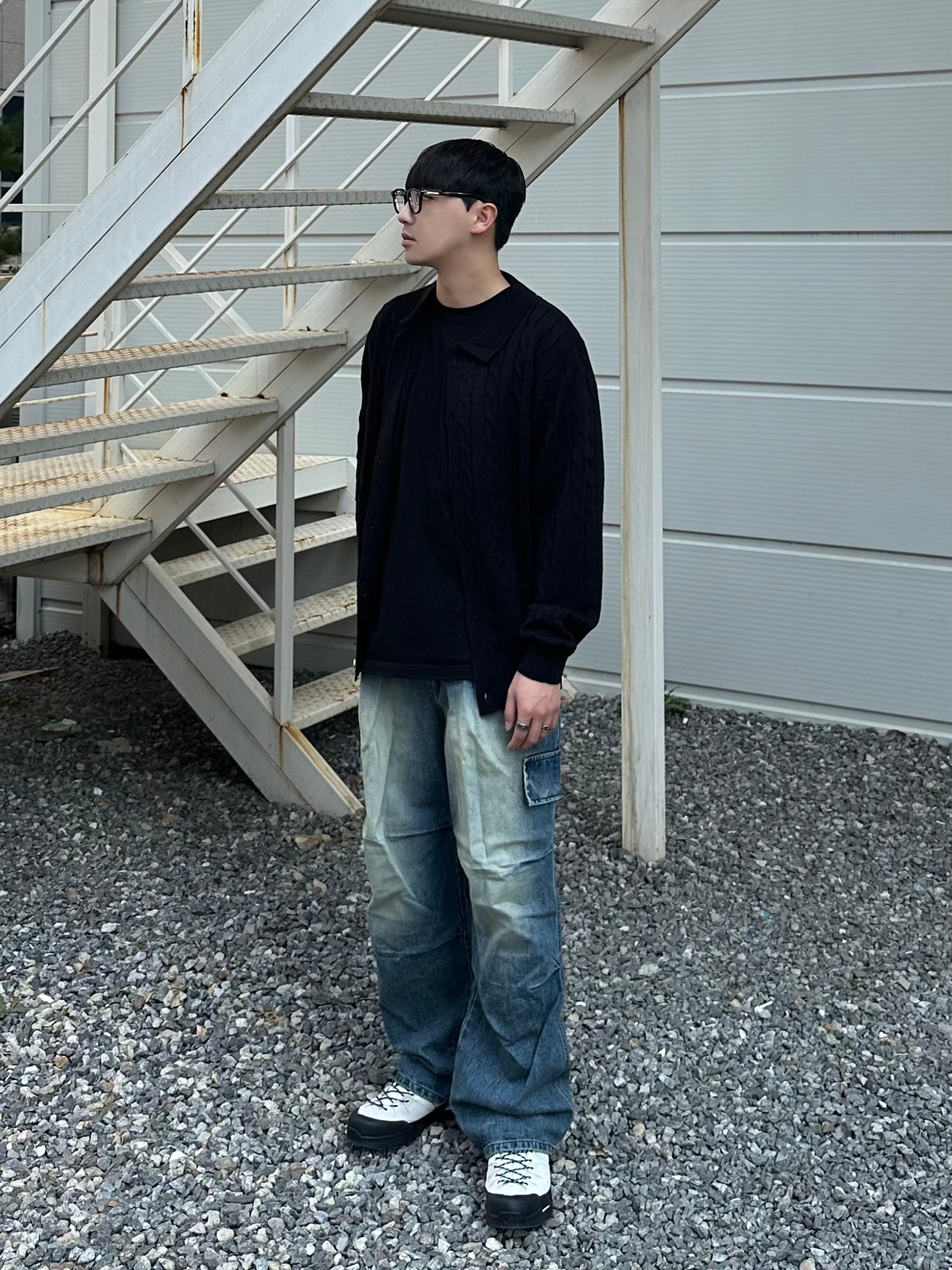 Salomon x MM6 Maison Margiela X-ALP White 착용 스타일