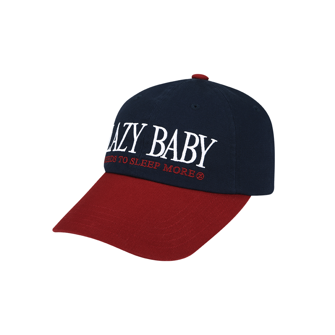 레이지지 90s 레이지 베이비 볼캡 네이비/레드(LAZYZ 90s Lazy Baby Ball Cap Navy/Red) - 2