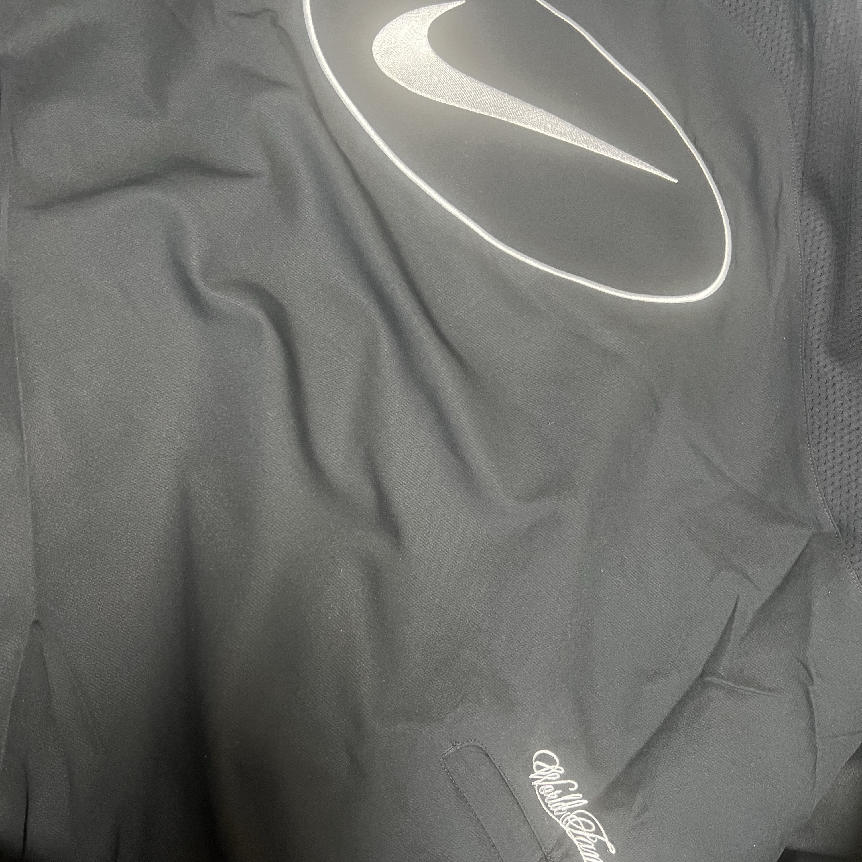 Supreme x Nike Track Jacket Black - 25SS 착용 스타일