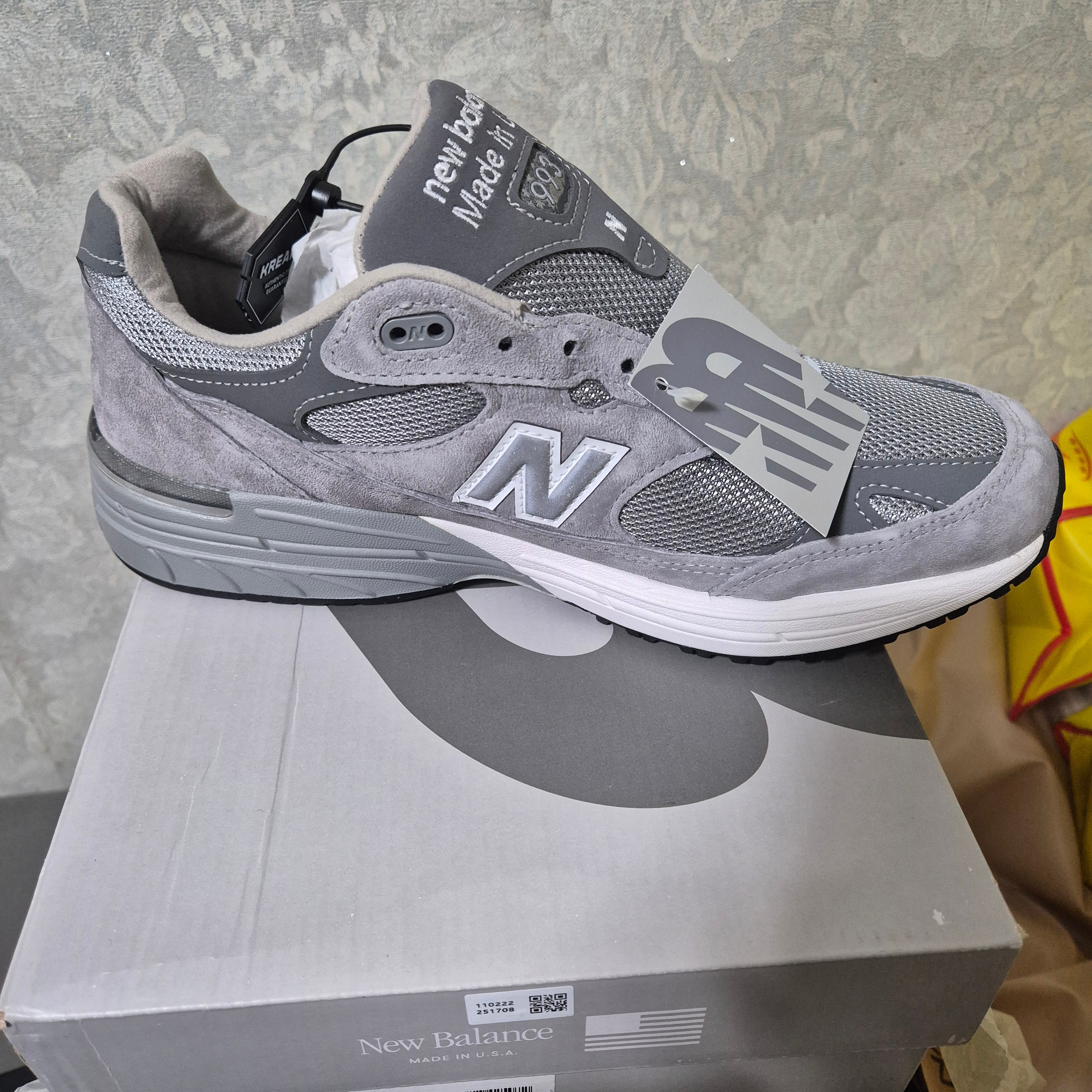 New Balance 993 Made in USA Grey - D Standard 착용 스타일