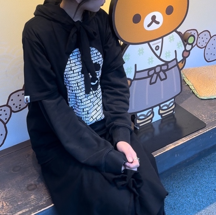 BAPE Japan Ape Head T-Shirt Black 착용 스타일