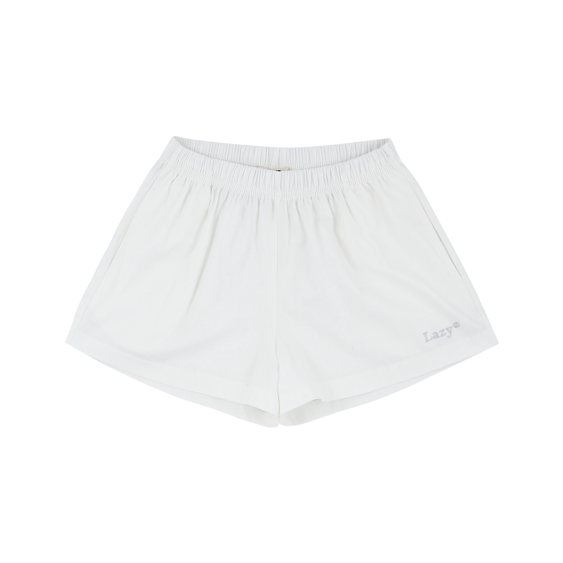 레이지지 스테이 코튼 쇼츠 화이트(LAZYZ Stay Cotton Shorts White) - 2