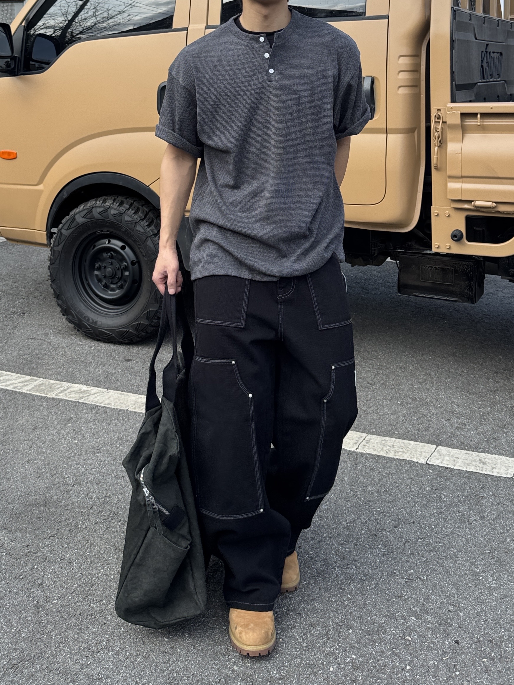 Stussy Canvas Flight Bag Washed Black, Timberland Premium 6 inch Waterproof Boot Wheat Nubuck - Wide 착용 스타일 - 2