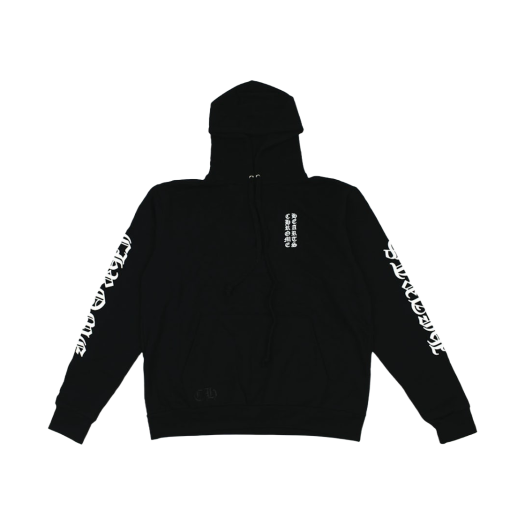 Chrome Hearts Vertical Logo Hoodie Black